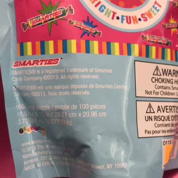 Iscream SMARTIES  100 pc puzzle  sealed NEW - Picture 6 of 8